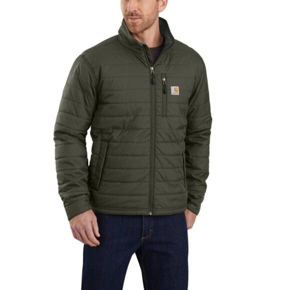 Carhartt Men's Rain Defender Insulated Jacket Mocha XL Puffer New - Picture 9 of 12